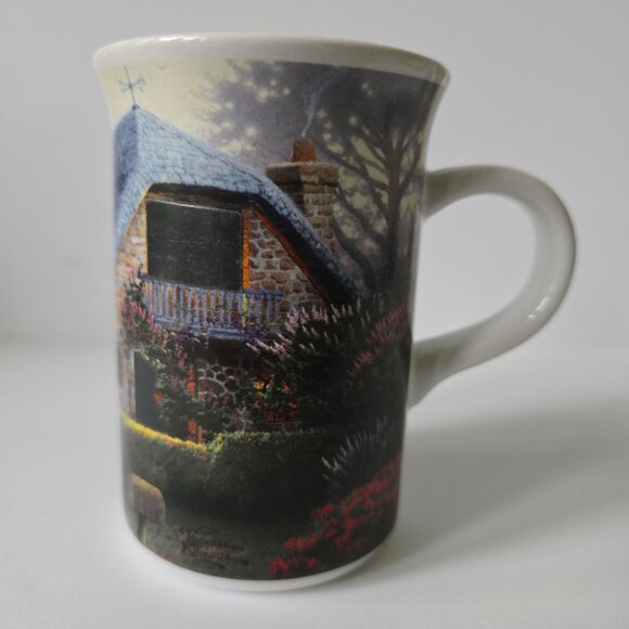 Lilac Cottage 2004 Genuine Kinkade Ceramic Coffee Mug - Picture 1 of 16